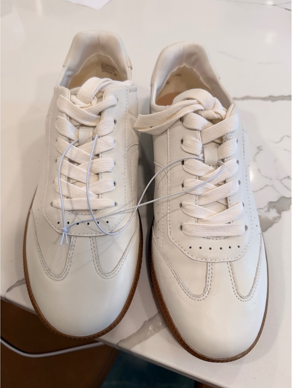 Gunmetal size 8 white sneaker